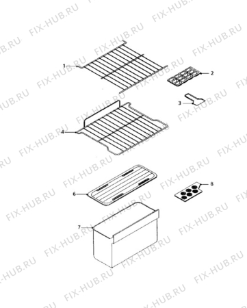 Взрыв-схема холодильника Tricity Bendix CPD8W - Схема узла Furniture