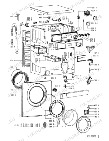 Схема №2 AWV 619/M с изображением Обшивка для стиральной машины Whirlpool 481245212387