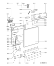 Схема №1 ADP 5340 WH с изображением Панель для посудомоечной машины Whirlpool 481245372338