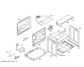 Схема №5 HBN414521E Horno bosch indp.multf.blanco.pt_car.mt с изображением Передняя часть корпуса для электропечи Bosch 00662607