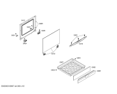 Схема №4 P1HCB42427 с изображением Фронтальное стекло для электропечи Bosch 00471617