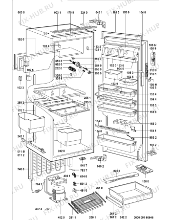 Схема №1 KVIK 2000/A с изображением Дверка для холодильника Whirlpool 481241610231