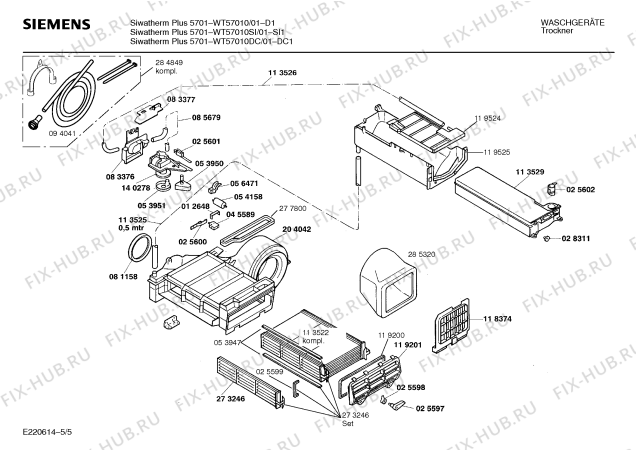 Схема №4 WT57010 SIWATHERM PLUS 5701 с изображением Инструкция по эксплуатации для сушильной машины Siemens 00515554