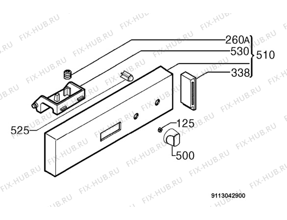 Взрыв-схема посудомоечной машины Zanker ZKS44005X - Схема узла Command panel 037