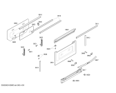 Схема №8 U1564N0GB с изображением Внешняя дверь для плиты (духовки) Bosch 00446329
