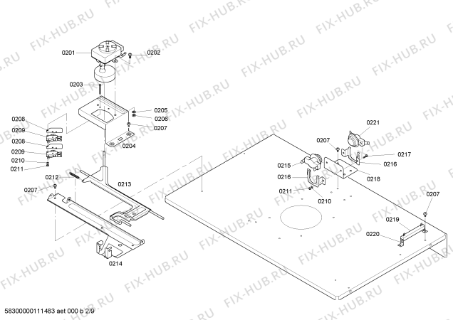 Схема №7 HBL765AUC с изображением Крышка для холодильной камеры Bosch 00243203