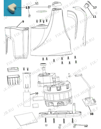 Схема №2 JC4800VMX(397447, PR-169) с изображением Запчасть для составляющей Gorenje 404926