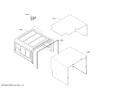 Схема №4 SK23E610TI с изображением Задняя стенка для посудомоечной машины Bosch 00686794