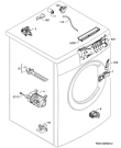 Схема №4 L6468AFL с изображением Модуль (плата) для стиральной машины Aeg 973914903213002