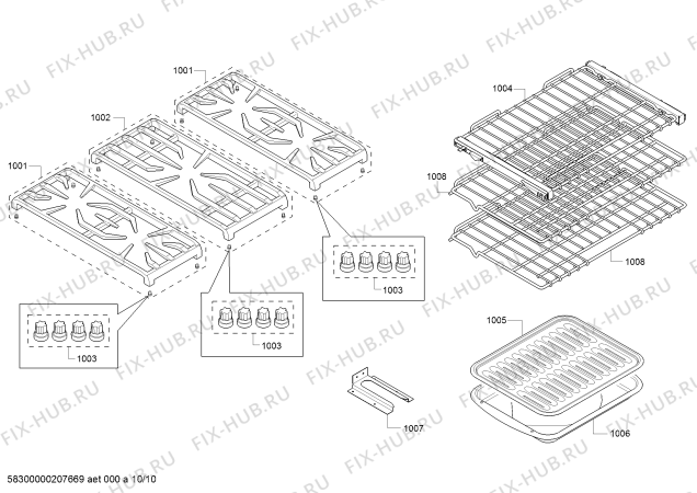 Схема №9 PRL364NLH Thermador с изображением Горелка для плиты (духовки) Bosch 00145571