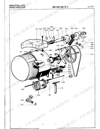 Схема №7 EW105160 с изображением Пружина для стиралки Bosch 00321218