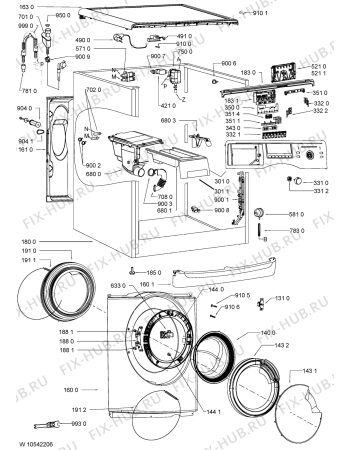 Схема №2 EXCELLENCE 3471 с изображением Модуль (плата) для стиралки Whirlpool 481010559421