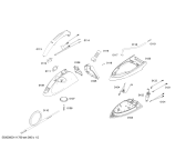 Схема №1 PL1380 PLATINIUM с изображением Нижняя часть корпуса для утюга (парогенератора) Bosch 00360891