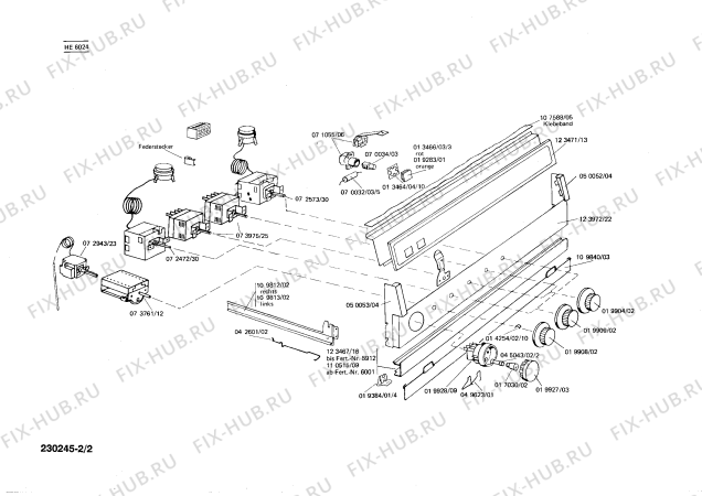 Схема №1 HE600911 с изображением Стеклянная полка для плиты (духовки) Siemens 00200263