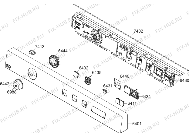 Схема №5 T756HPW (467238, TD70.1HP) с изображением Декоративная панель для стиралки Gorenje 467713