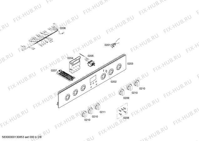 Схема №4 HM744215N с изображением Ручка переключателя для электропечи Siemens 00614847