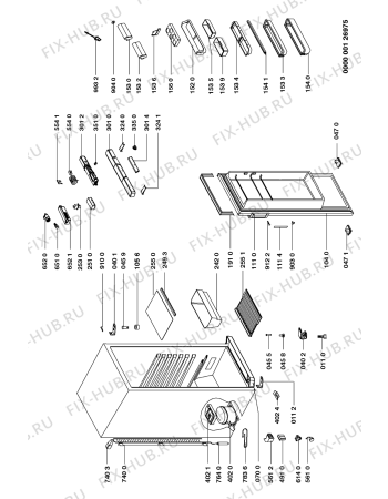 Схема №1 KR STUTTGART с изображением Ящичек для холодильной камеры Whirlpool 481941879916