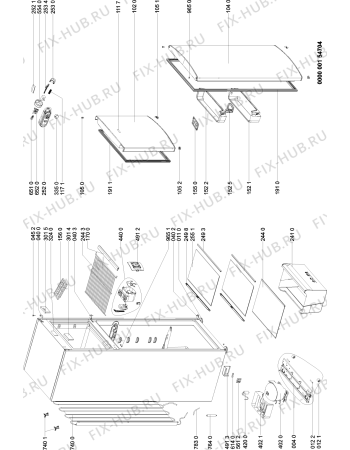 Схема №1 PRT 320I A++ с изображением Сосуд для холодильной камеры Whirlpool 480132102979
