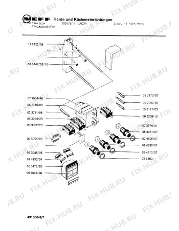 Схема №7 1313257331 1057/711LRCDM с изображением Шарнирная пластина для духового шкафа Bosch 00082830