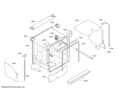 Схема №4 SMI60E05EU с изображением Передняя панель для электропосудомоечной машины Bosch 00678077