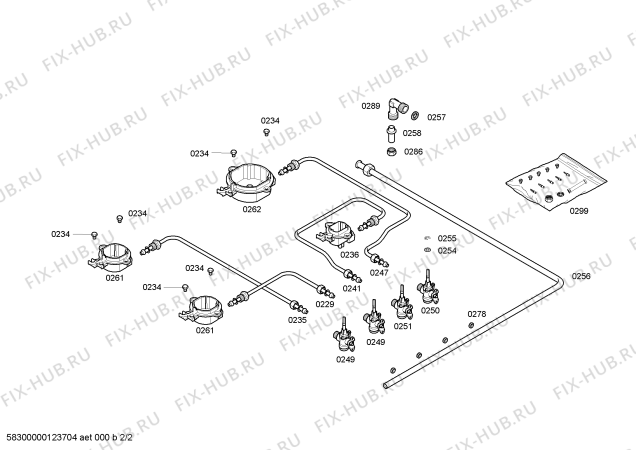 Схема №2 3ETX334N с изображением Столешница для духового шкафа Bosch 00478288