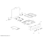 Схема №5 HSG14K22SC с изображением Панель для духового шкафа Bosch 00705890