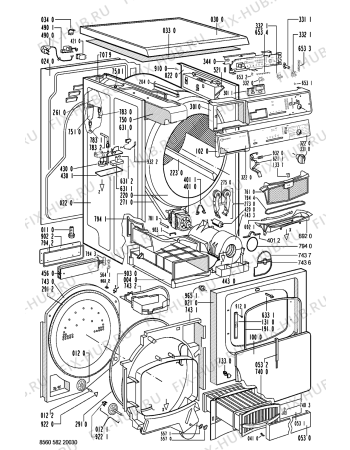 Схема №1 TRK Advance с изображением Обшивка для сушильной машины Whirlpool 481245211095