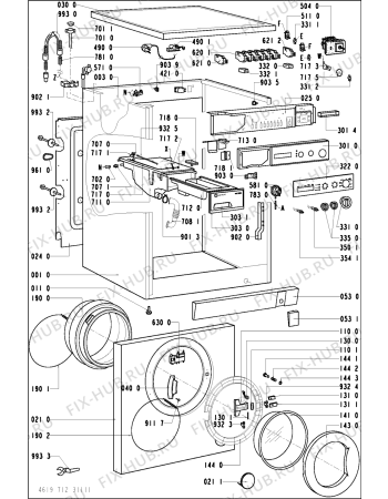 Схема №2 WA 120/WS-I с изображением Люк и обрамление для стиральной машины Whirlpool 481229068155