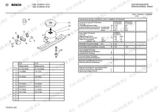 Взрыв-схема холодильника Bosch GSL8100 - Схема узла 02