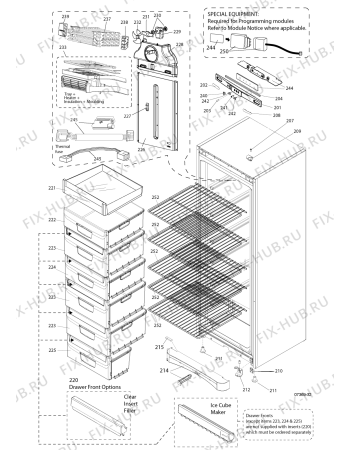 Взрыв-схема холодильника Indesit UIAA10F (F077482) - Схема узла