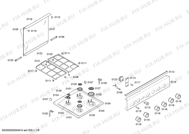 Схема №3 HSK66K42EH HF EXPORTACAO с изображением Кабель для духового шкафа Bosch 00431324