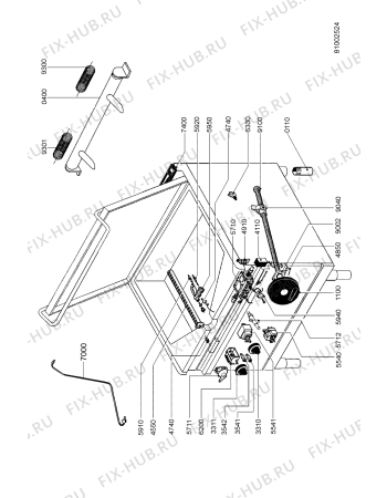 Схема №1 AGB 404/WP с изображением Труба для электропечи Whirlpool 482000022199
