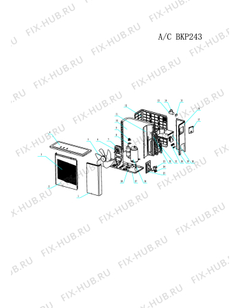 Взрыв-схема кондиционера Beko BEKO BKP 242/243 (8960114200) - BKP243