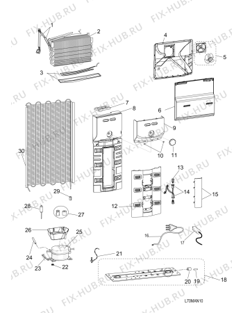 Схема №2 TTNF8111W (F095324) с изображением Ветродув для холодильника Indesit C00495372