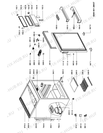 Схема №1 ART 626/H с изображением Декоративная панель для холодильника Whirlpool 481246089106