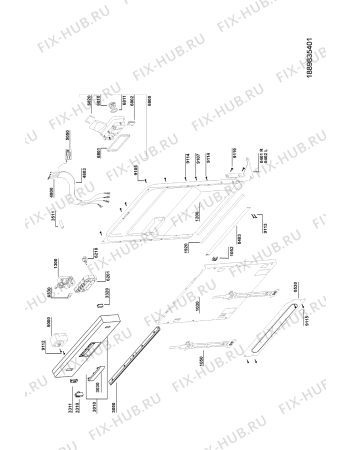 Схема №3 ADL 934 AV с изображением Шланг заливной и сливной для посудомойки Whirlpool 481253058123