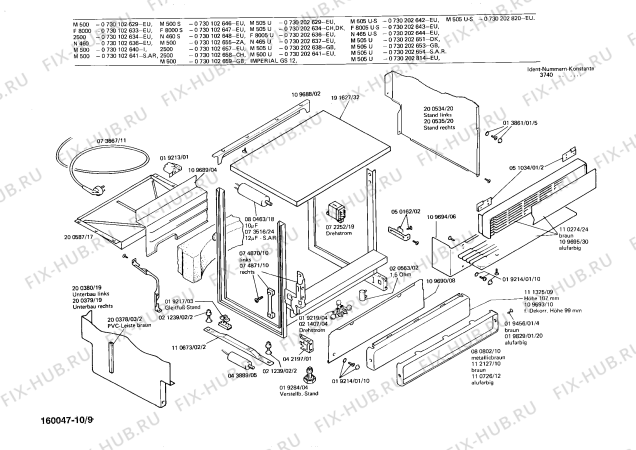 Схема №7 0730101604 G600 с изображением Преобразователь Bosch 00080463
