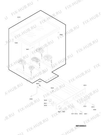 Схема №2 ACM 937 IX с изображением Фиксатор для плиты (духовки) Whirlpool 480121101776