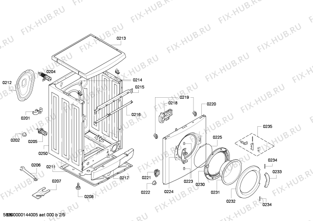 Схема №4 WAE24440 Bosch Maxx 6 с изображением Аквастоп для стиральной машины Bosch 00445602