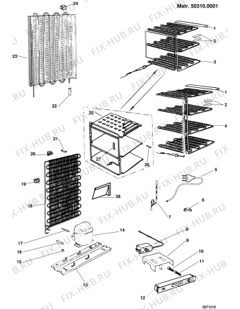 Схема №2 SPF210CVSANYO (F014212) с изображением Модуль (плата) управления для холодильной камеры Indesit C00048910