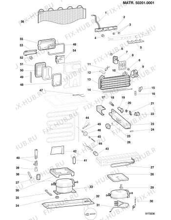 Схема №2 ENF3353XELFR (F011742) с изображением Держатель для холодильника Indesit C00047710