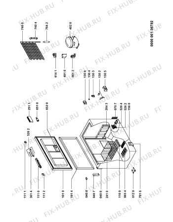 Схема №1 AFG 605 DGT с изображением Дверь для холодильника Whirlpool 481241619311