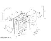 Схема №2 DWHD64CS Thermador с изображением Внешняя дверь для электропосудомоечной машины Bosch 00244876