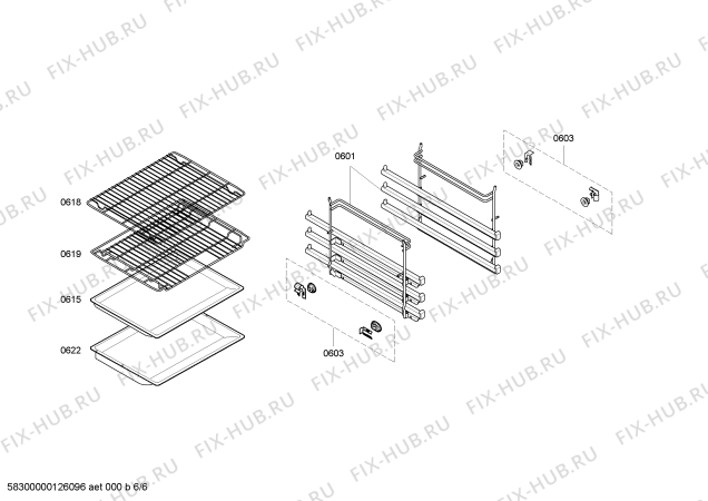 Схема №6 E1952N2 с изображением Панель управления для электропечи Bosch 00665195