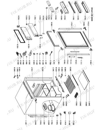 Схема №1 277 406 с изображением Обшивка для холодильной камеры Whirlpool 481946089234