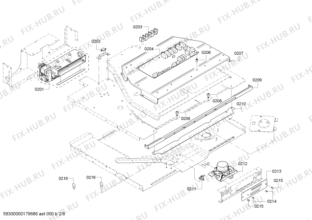 Схема №6 HBLP651RUC Bosch с изображением Кабель для духового шкафа Bosch 00755413