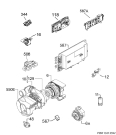 Схема №5 F77420W0P с изображением Микромодуль для посудомойки Aeg 973911054002036