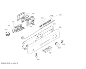 Схема №3 SGS45E32EU с изображением Передняя панель для посудомоечной машины Bosch 00443011