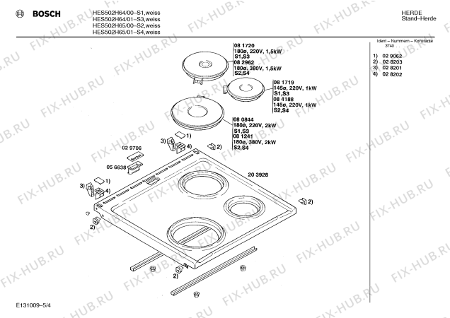 Схема №5 HES502H65 с изображением Панель для электропечи Bosch 00118943