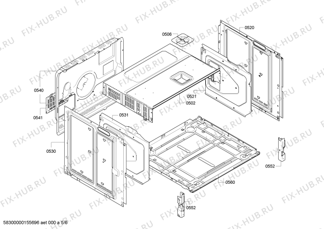 Схема №1 HBA76B360F с изображением Панель управления для плиты (духовки) Bosch 00704119